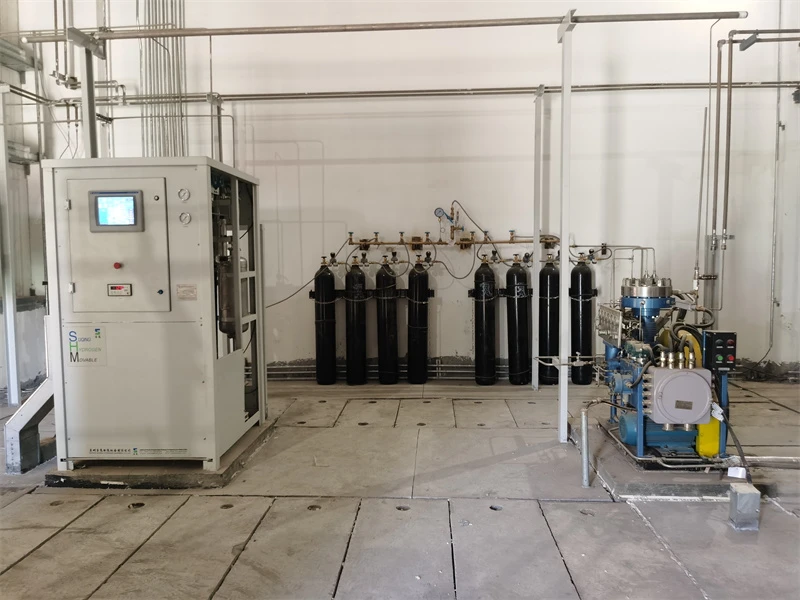 Utstyr for gjenbruk av hydrogengass